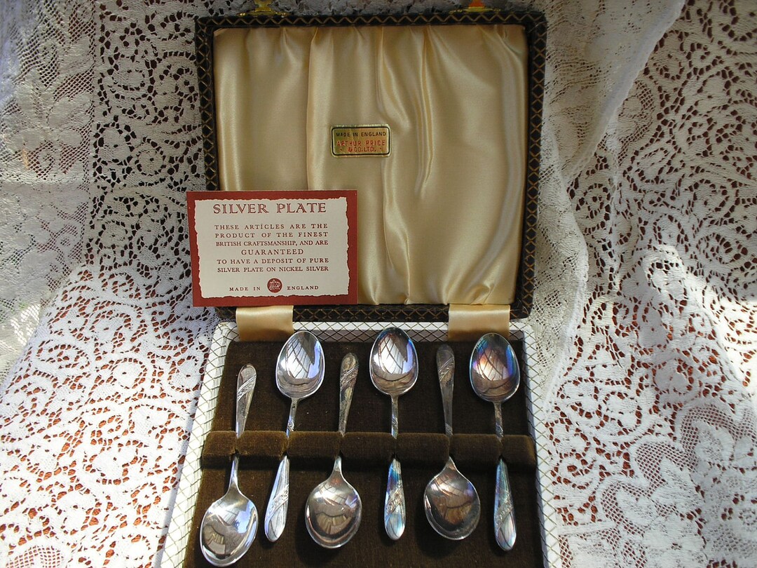 Arthur Price Silver Spoon Set Etsy