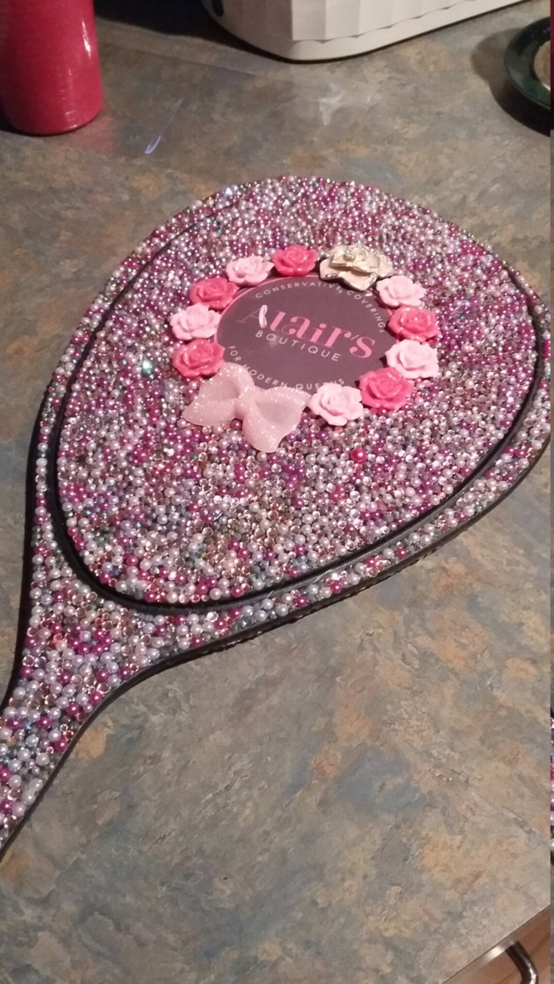 Large Hand Held Mirror Etsy