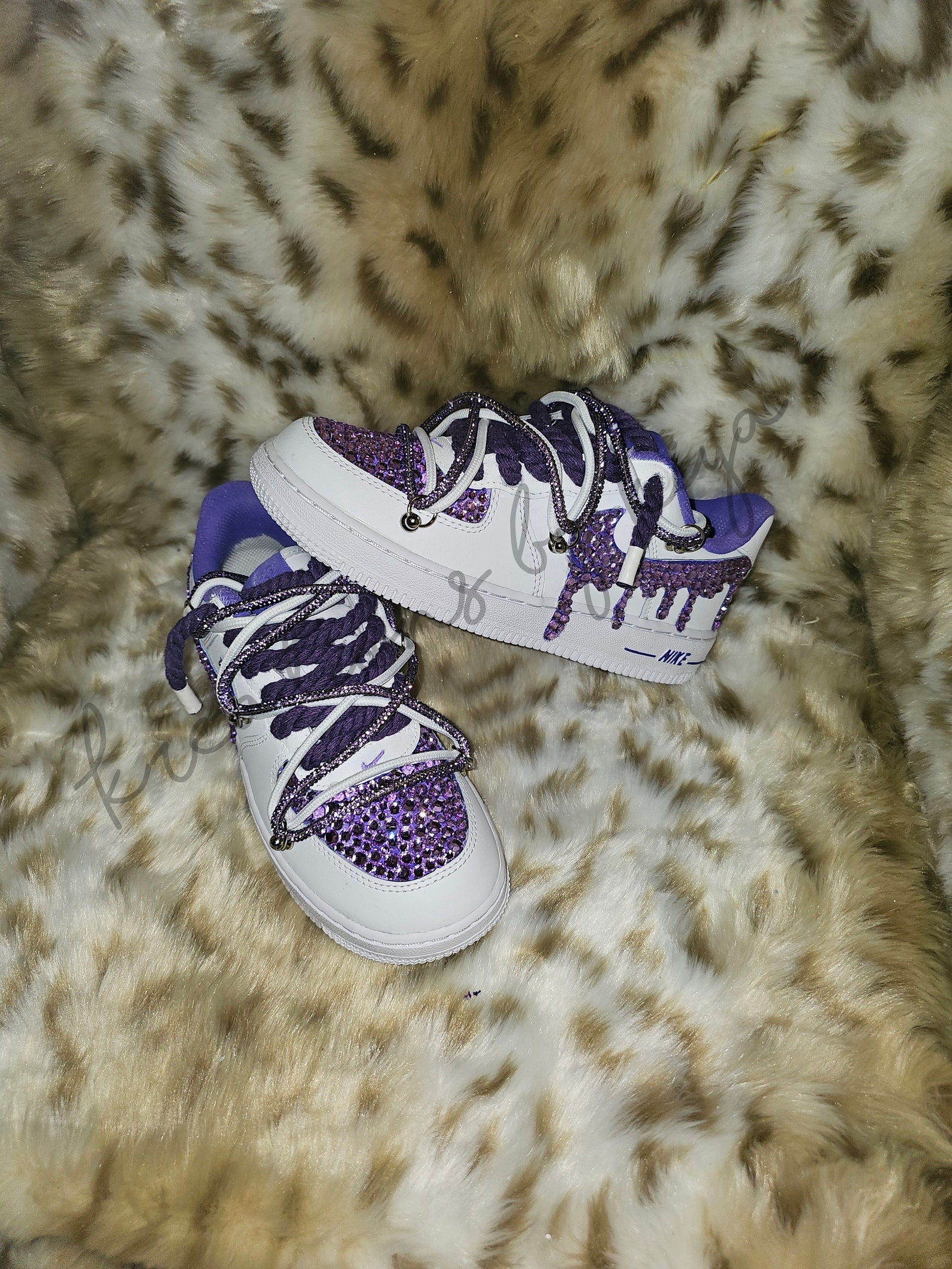 Rhinestone Drip AF1 - Etsy