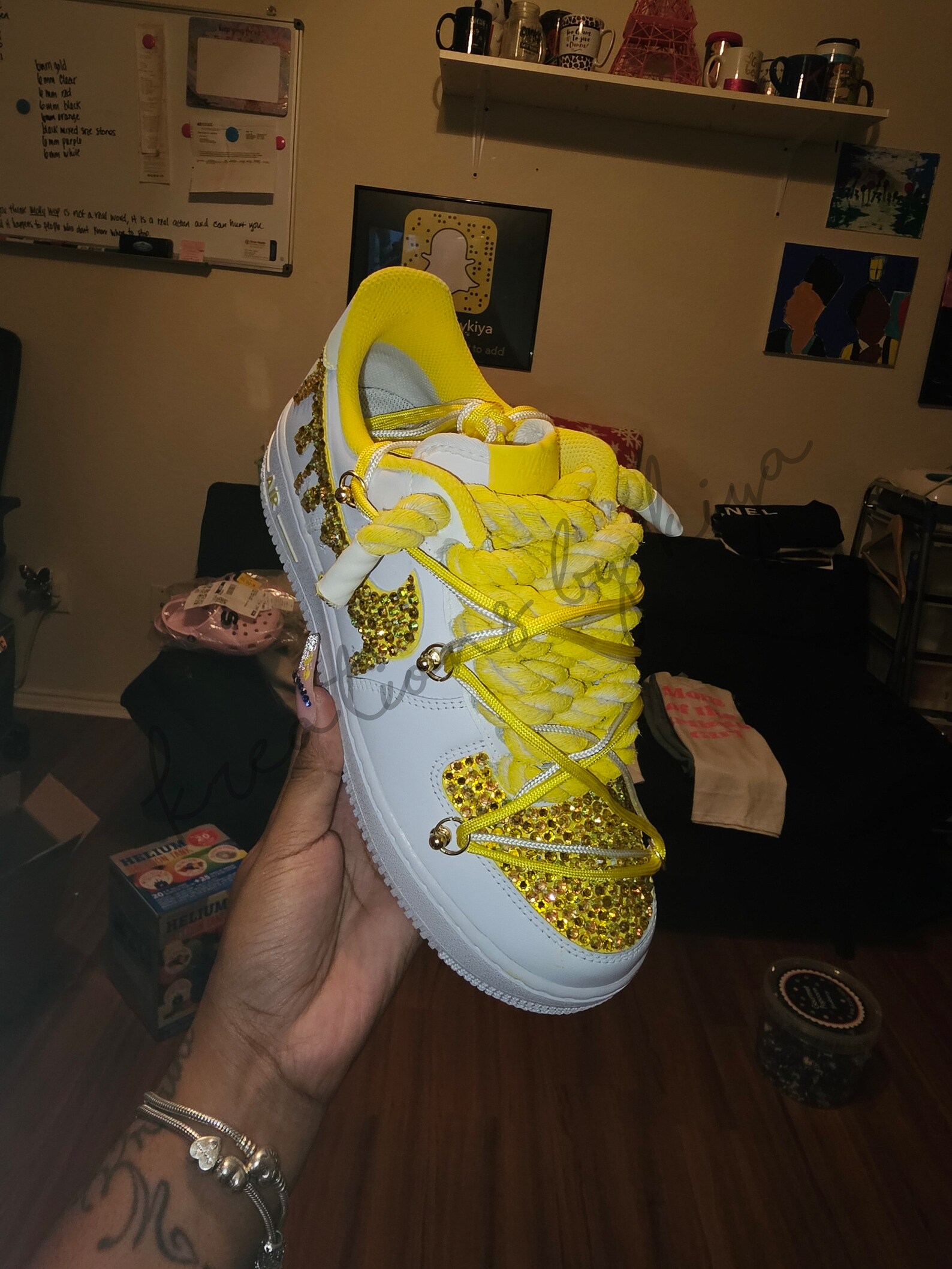 Rhinestone Drip AF1 - Etsy