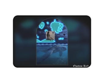 De Cosmic World-Turtle Astral Voyager Panoramic Starlight bureaumat | Gaming muismat