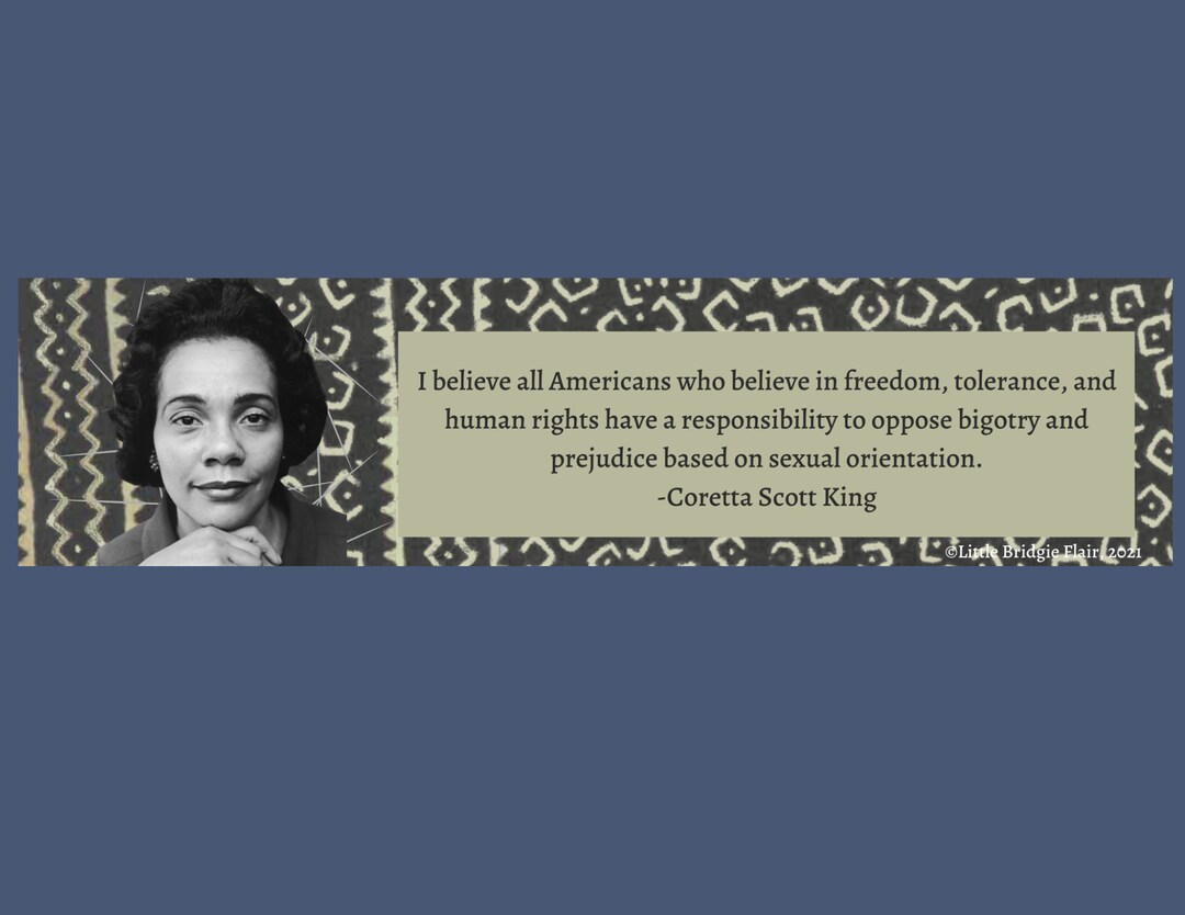 Coretta Scott King Bumper Sticker - Etsy