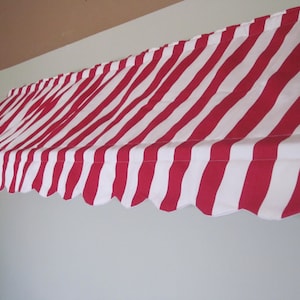 14 1/2&quot; HIGH and 71 to 120&quot;  Wide Custom Made Indoor Awning  (Choose from Available Fabrics or Provide Your Own Fabric)