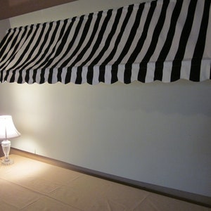 Party Table Awning - 18&quot; H x 70&quot; W  w/16&quot; extension from wall (Choose from Available Fabrics or Provide Your Own Fabric)