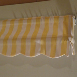 MINIATURE  7&quot; HIGH, 18 to 70&quot; Wide Indoor Awning (Great for Playhouses) (Choose from Available Fabrics or Provide Your Own Fabric)