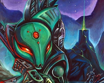 EXISTENCIAS LIMITADAS - Lámina artística de Bionicle Rahkshi