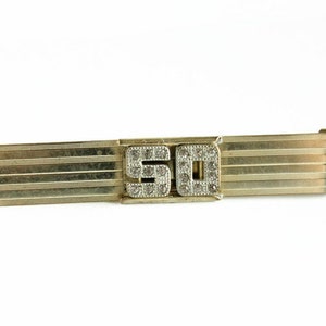Vintage Money Clip with Glass Stones - 50 - Gift for Him - Men&#39;s Accessories - Circa 1970&#39;s