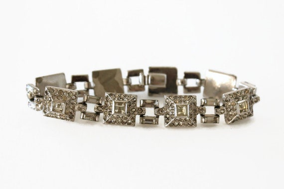 Vintage art deco rhinestone clearance bracelet