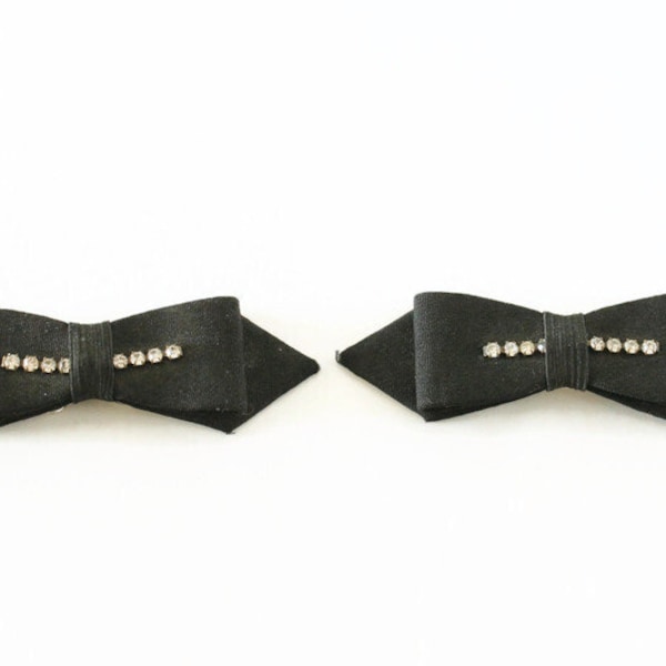 Black Bow Shoes Etsy