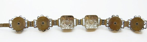 Vintage Southwestern Bracelet, Blue Stone, Silver… - image 4
