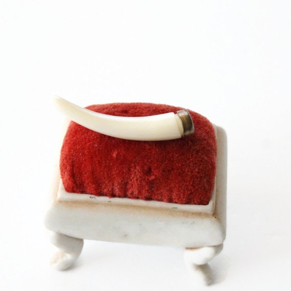 Vintage Faux Tusk Brooch Circa 1960's