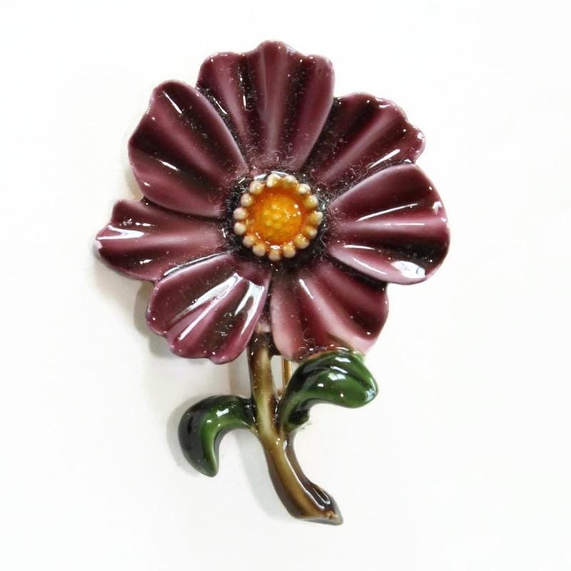 ヴィンテージブローチ エナメル デイジーHAR(Hargo Creations) Har Vintage Jewelry - Etsy