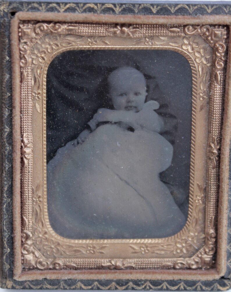 Antique Tin Type Photo and Frame 1880's Era Antique Etsy