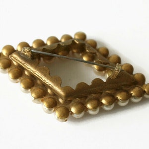 Vintage Faux Pearl Brooch image 2