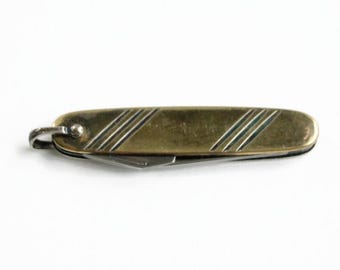 Vintage 18K & Sterling Pen Knife -  Designer Anson - Circa 1950's