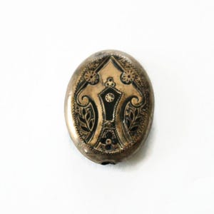 Antique Victorian Mourning Locket with Photo and Hair - Mourning Locket Remembrance - Keepsake - Circa 1800's