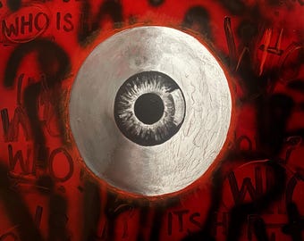 WHO- Mixed Media Painting on Canvas