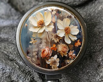 Delicate Flowers Retractable Badge Holder -Flowers Badge Reel - Flowers Badge Holder -Office Badge Reel -Teacher Gift -Nurse Badge Reel -378