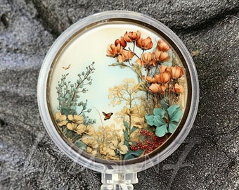 Delicate Flowers Retractable Badge Holder -Flowers Badge Reel - Flowers Badge Holder -Office Badge Reel -Teacher Gift -Nurse Badge Reel -420