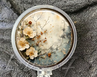 Delicate Flowers Retractable Badge Holder -Flowers Badge Reel - Flowers Badge Holder -Office Badge Reel -Teacher Gift -Nurse Badge Reel -421