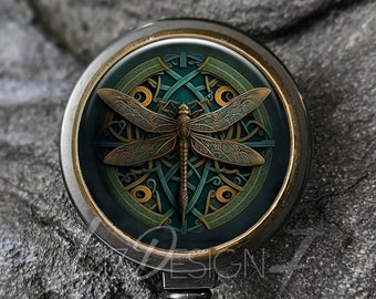 Dragonfly Retractable Badge Holder -Dragonfly Badge Reel -Steampunk Badge Holder -Name ID Badges -Teacher Badge Reel -Nursing Badge Reel-226