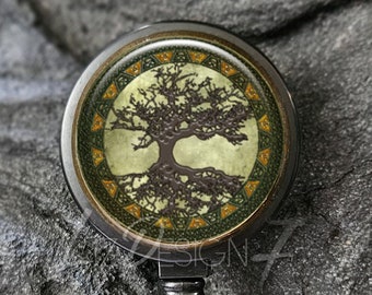 Tree of Life Badge Reel – Retractable ID Holder