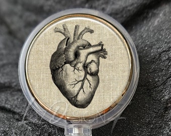 Human Heart Badge Reel - Heart Badge Holder - Nursing Badge Reel - Retractable Badge Holder - Anatomical Heart Badge Reel -Cardiology Doctor