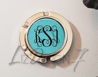 Monogram Purse Hook - Personalized Purse Holder - Monogram Purse Hanger - Personalized Purse Hook -Purse Table Hook -Handbag Hanger Hook