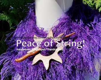 Artsy Purple Scarf or Boa- Long & Super Soft,