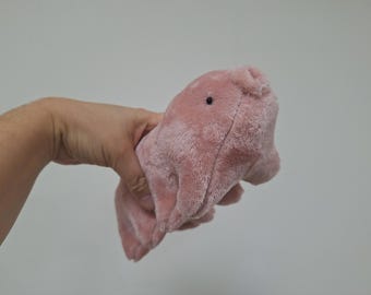 Handmade Pink Tardigrade Plush Toy – Cute Water Bear, Soft Science Gift