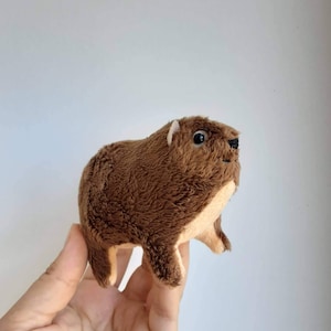 Rock Hyrax  - rock badger - Cape hyrax - Dassie - 1 pc - soft toy plush animals - Christmas gift ideas