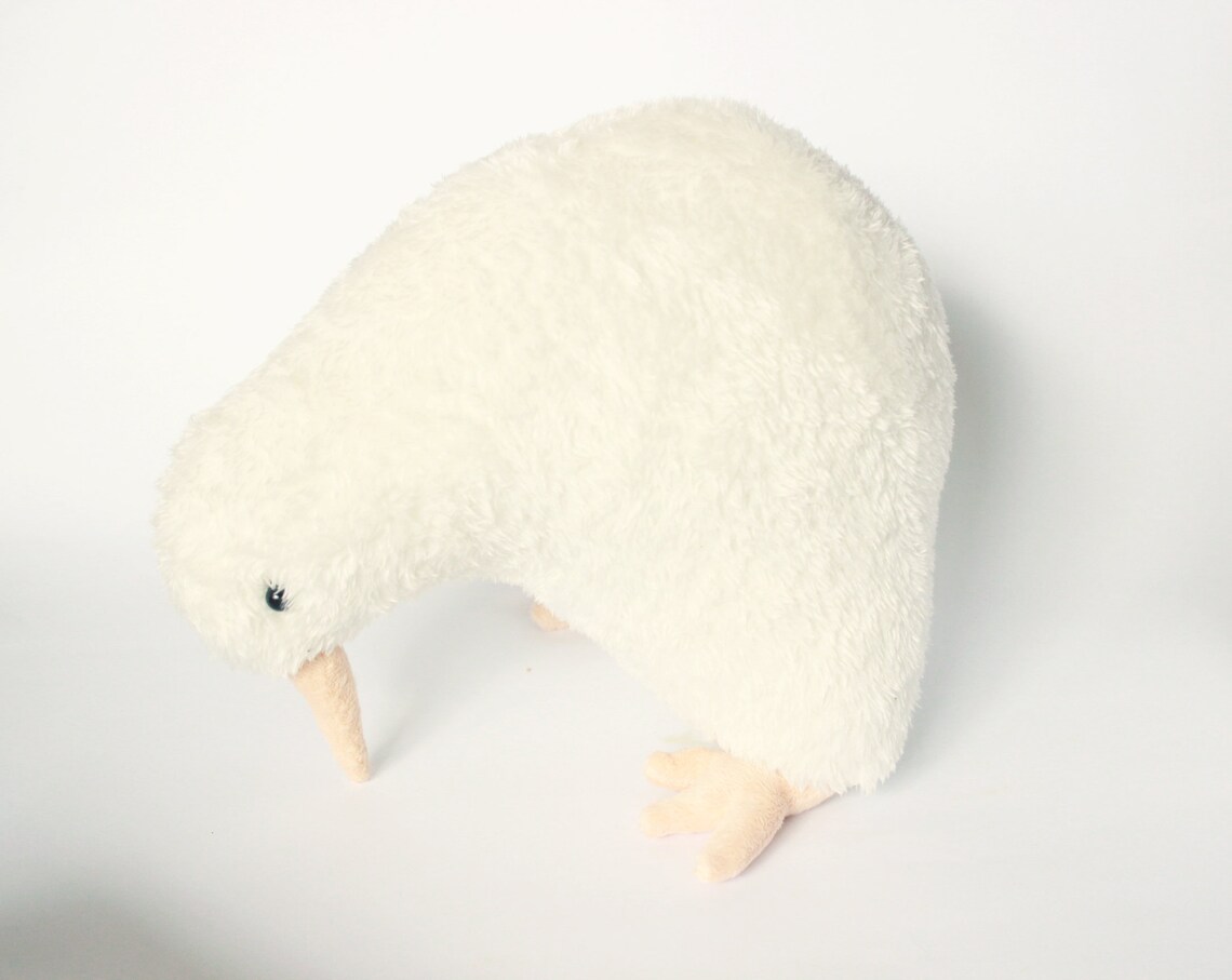 Albino Kiwi Bird soft toy kiwi plush kiwi bird stuffed Etsy
