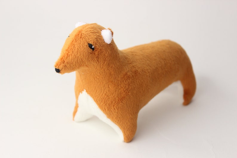 Red Cardigan Welsh Dog Stuffed Animal Plush Animal Dog Etsy