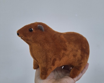 Rock Hyrax  #1 - rock badger - Cape hyrax - Dassie - 1 pc - soft toy plush animals - Christmas gift ideas