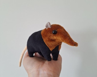 MADE TO ORDER Elephant Shrew Stuffed Toy - Native African Animal Shrew Plush - Sengi Plushie