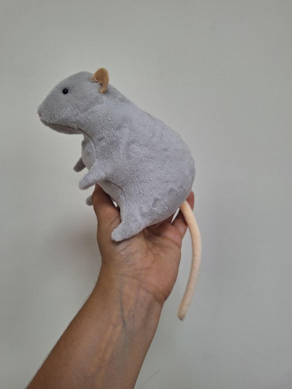 灰色のネズミのぬいぐるみ - Etsy 日本