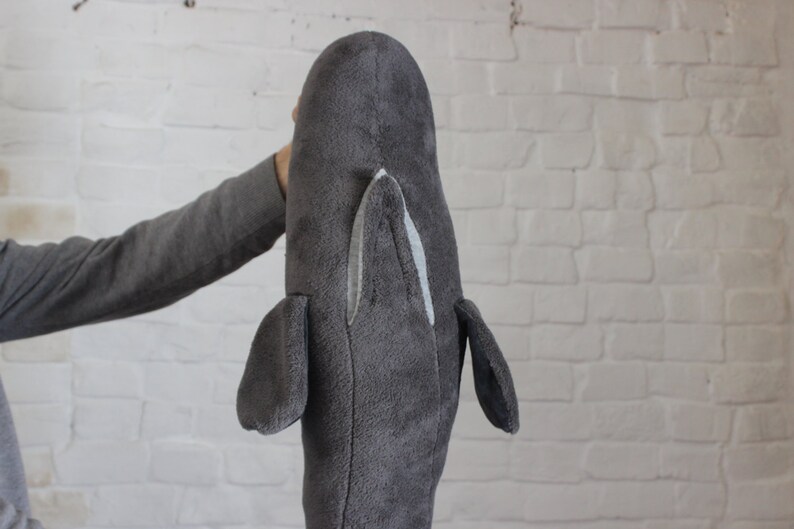 large stuffed toy whale whale home decor pillow Big plush sperm whale