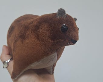 Rock Hyrax  #15- rock badger - Cape hyrax - Dassie - 1 pc - soft toy plush animals - Christmas gift ideas