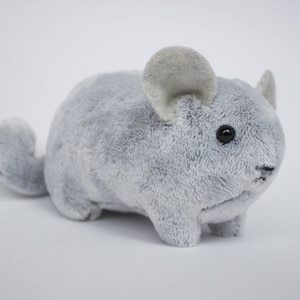 Chinchilla Stuffed animal chinchilla plush stuffed toy Chinchilla gift Chinchilla decor  Chinchilla Pet portrait Gray Chinchilla plushie