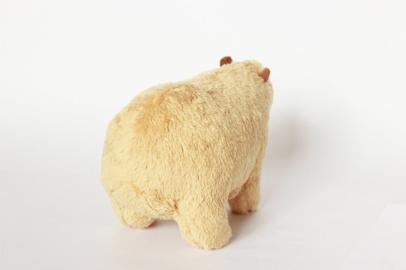 Capybara Plush Toy Stuffed Capybara Plushie Fluffy | Etsy