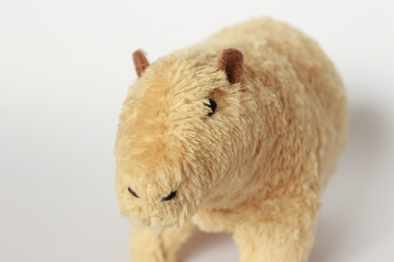 Capybara Plush Toy Stuffed Capybara Plushie Fluffy | Etsy