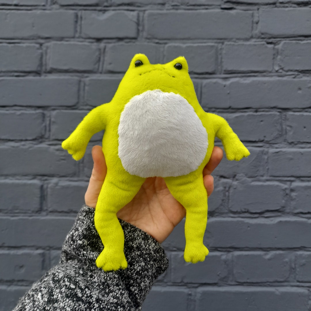 Frog Doll Stuffed Frog Frog Soft Toy Etsy