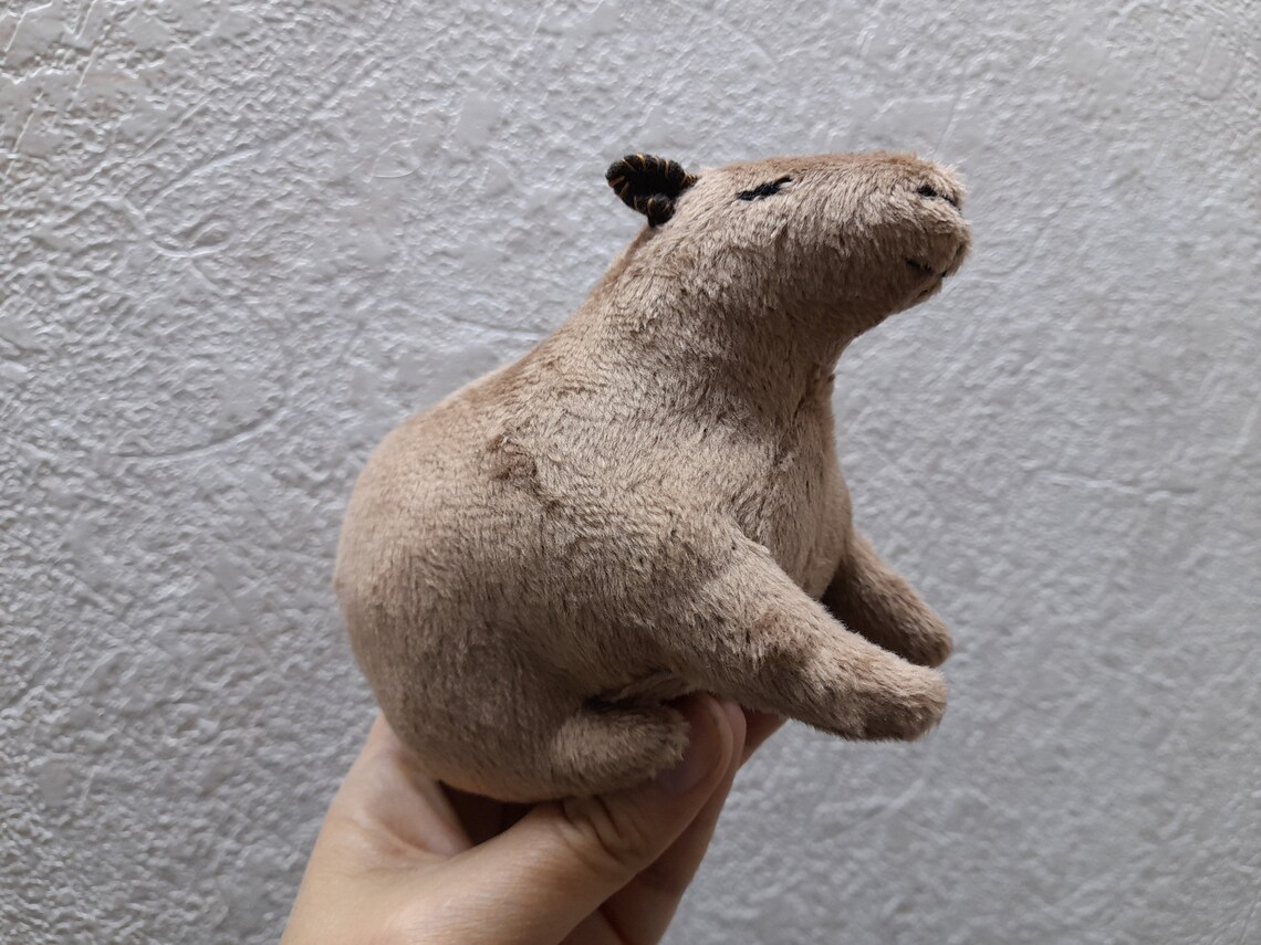 Capybara Plush Toy Stuffed Capybara Plushie Fluffy | Etsy Canada