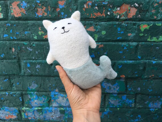 mermaid cat stuffed animal