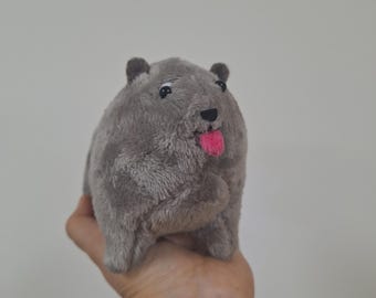 Rock Hyrax  #6 - rock badger - Cape hyrax - Dassie - 1 pc - soft toy plush animals - Christmas gift ideas