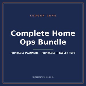 Home Management Binder Printable Bundle | Family Command Center, Cleaning Schedule, Home Maintenance Planner PDF | GoodNotes image 1