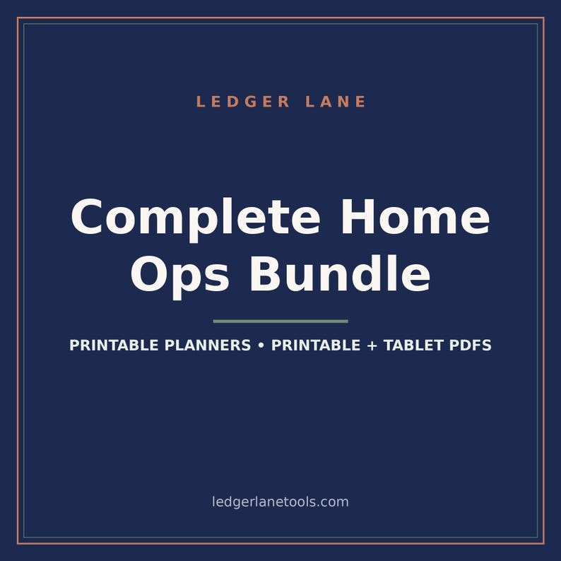 Home Management Binder Printable Bundle | Family Command Center, Cleaning Schedule, Home Maintenance Planner PDF | GoodNotes image 1