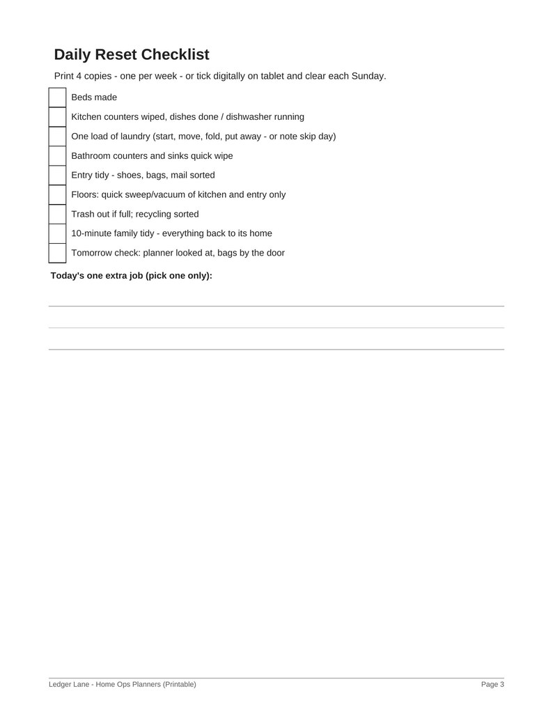Home Management Binder Printable Bundle | Family Command Center, Cleaning Schedule, Home Maintenance Planner PDF | GoodNotes image 6