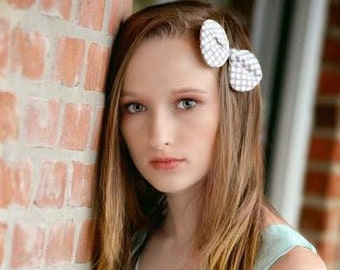 Navy Blue Rockabilly Bow Pinup Bow Polka Dot Bow Updo Bow Etsy