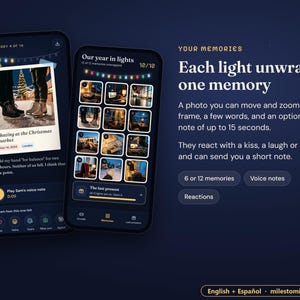 Long Distance Christmas Gift, Personalized Memory Game with Your Photos and Voice Notes, English or Spanish image 4